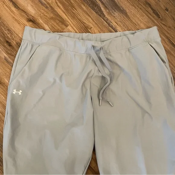 Womens under armour UA heat gear performance jogger sweat pants sz XL gray - Picture 4 of 6
